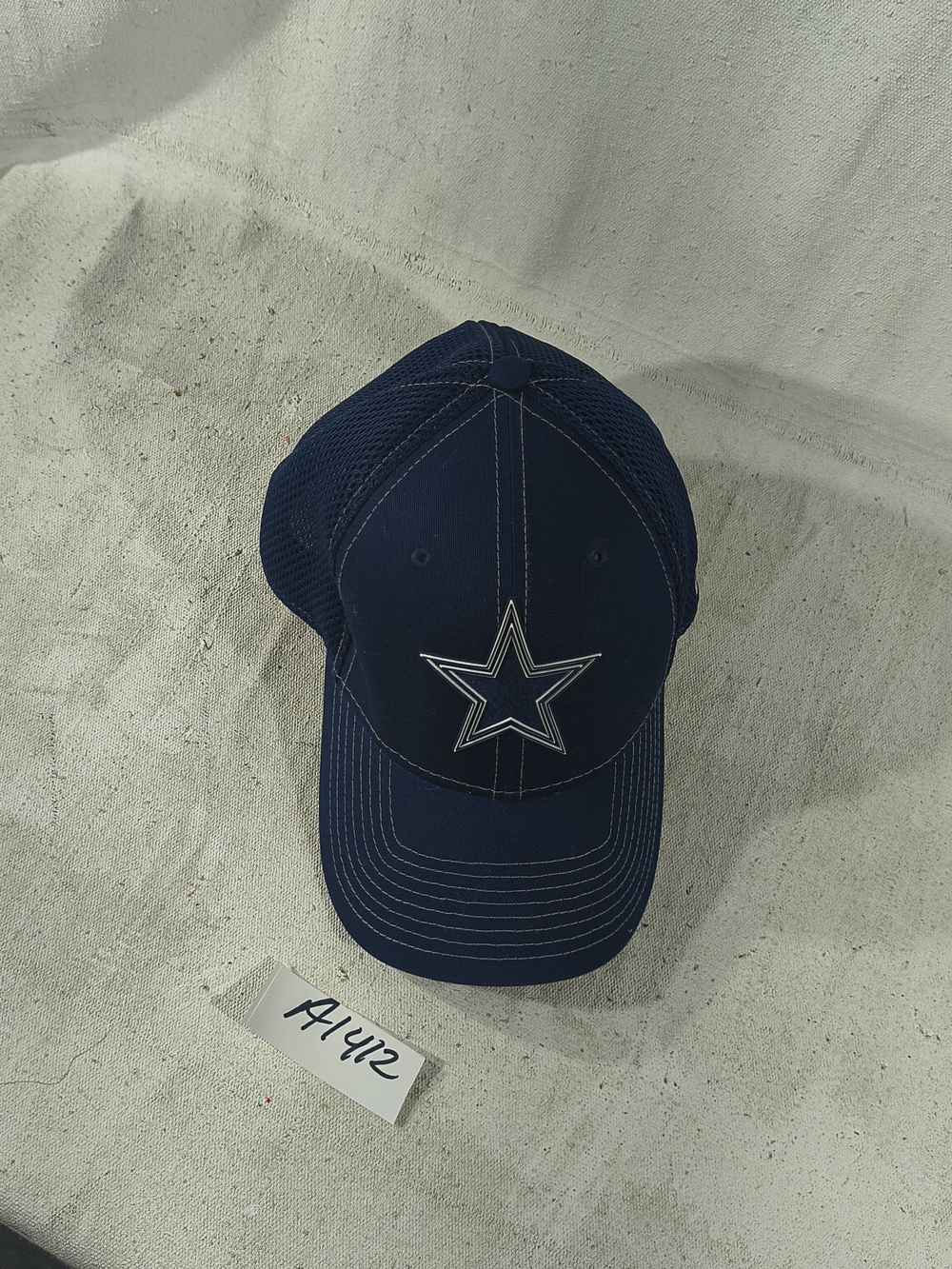 Dallas Cowboys New Era Navy and Black NFL Logo Fitted S/M Fitted Cap